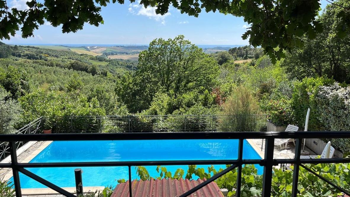 Villa Antonella Castellina Marittima Buitenkant foto